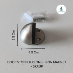 Door Stopper 1/2 Lingkaran ( Keong ) Stainless Steel SS-304 - Non Magnet